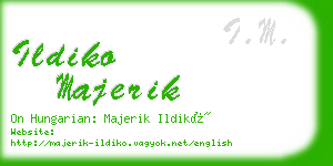 ildiko majerik business card